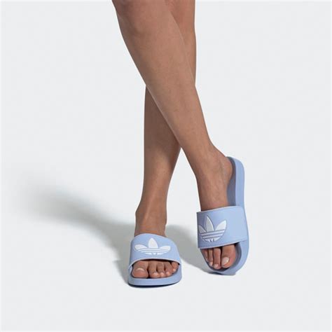 adidas sandalen adilette blau weiß|adidas adilette sandals for women.